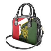 Personalised PNG Eastern Highlands Shoulder Handbag Bird of Paradise Tattoo Flag Motif LT9 - Polynesian Pride