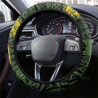 PNG Eastern Highlands Steering Wheel Cover Bird of Paradise Tattoo Flag Motif LT9 - Polynesian Pride