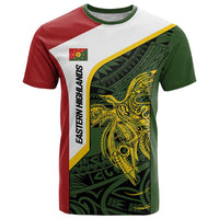 Personalised PNG Eastern Highlands T Shirt Bird of Paradise Tattoo Flag Motif LT9 Green - Polynesian Pride