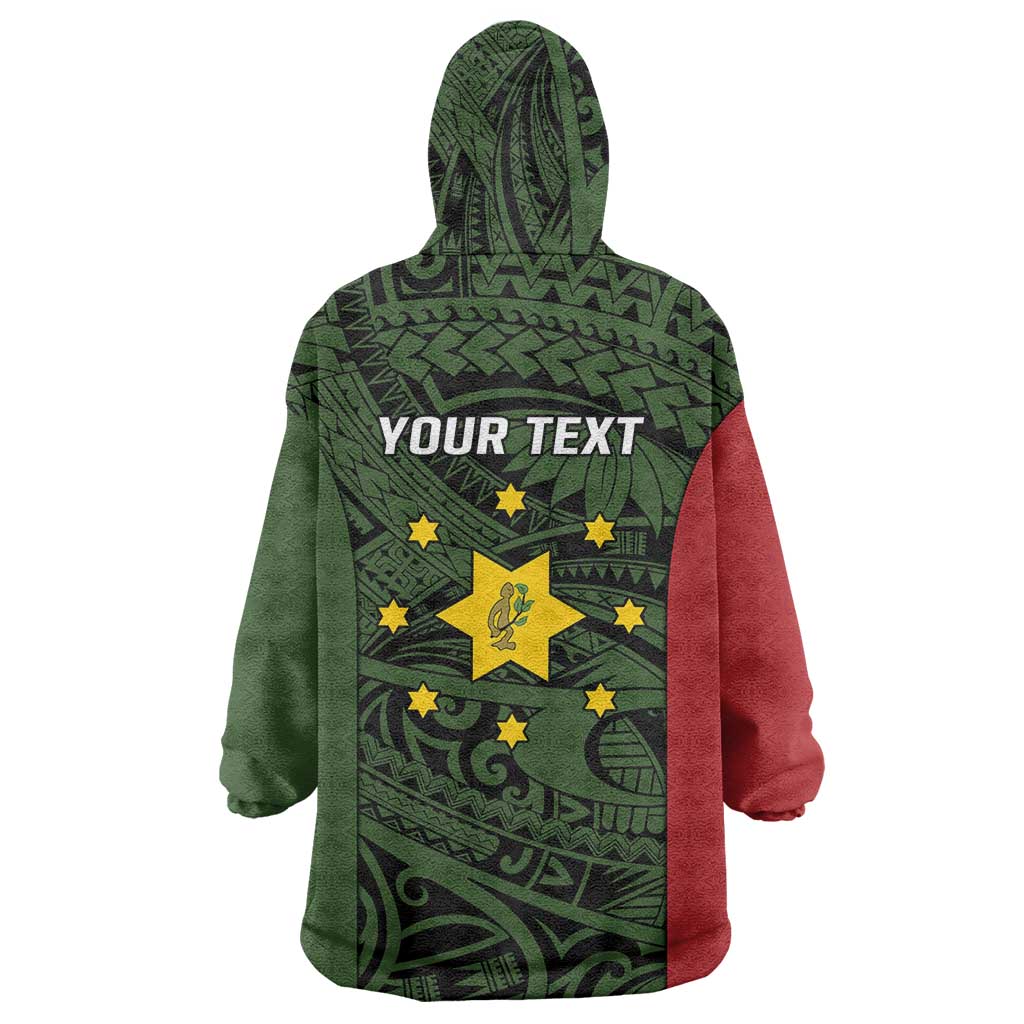 Personalised PNG Eastern Highlands Wearable Blanket Hoodie Bird of Paradise Tattoo Flag Motif LT9 - Polynesian Pride