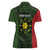 Personalised PNG Eastern Highlands Women Polo Shirt Bird of Paradise Tattoo Flag Motif - Polynesian Pride