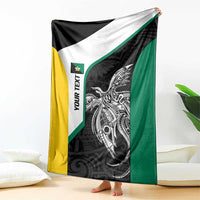 Personalised PNG Enga Province Blanket Bird of Paradise Tattoo Flag Motif LT9 - Polynesian Pride