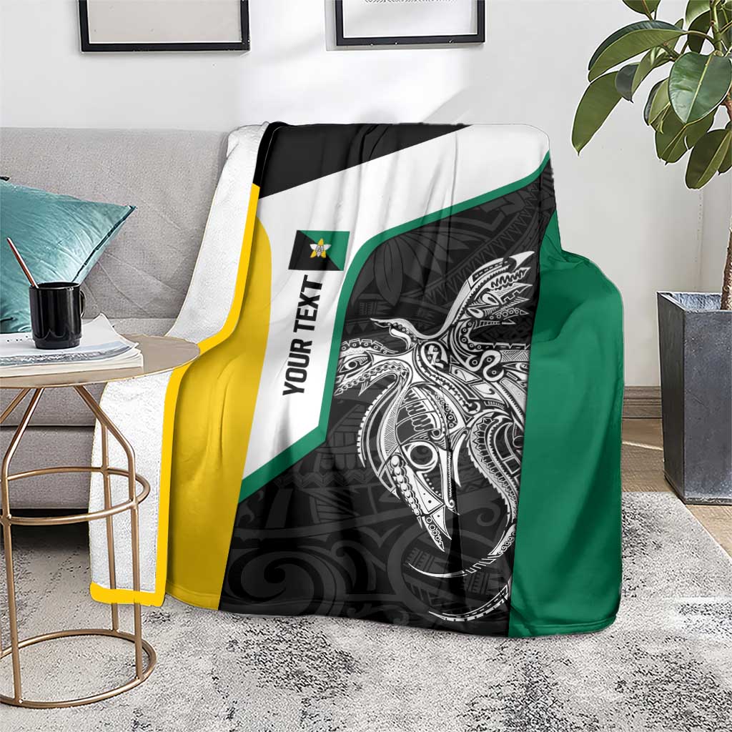 Personalised PNG Enga Province Blanket Bird of Paradise Tattoo Flag Motif LT9 - Polynesian Pride