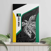 Personalised PNG Enga Province Canvas Wall Art Bird of Paradise Tattoo Flag Motif LT9 - Polynesian Pride