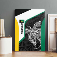 Personalised PNG Enga Province Canvas Wall Art Bird of Paradise Tattoo Flag Motif LT9 - Polynesian Pride