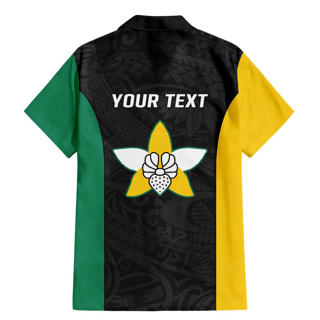 Personalised PNG Enga Province Family Matching Mermaid Dress and Hawaiian Shirt Bird of Paradise Tattoo Flag Motif LT9 - Polynesian Pride