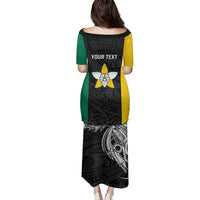 Personalised PNG Enga Province Family Matching Puletasi and Hawaiian Shirt Bird of Paradise Tattoo Flag Motif LT9 - Polynesian Pride