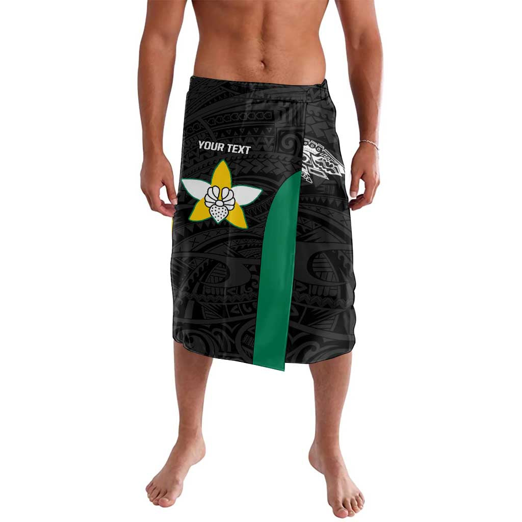 Personalised PNG Enga Province Lavalava Bird of Paradise Tattoo Flag Motif LT9 Green - Polynesian Pride