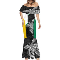 Personalised PNG Enga Province Mermaid Dress Bird of Paradise Tattoo Flag Motif LT9 - Polynesian Pride