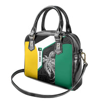 Personalised PNG Enga Province Shoulder Handbag Bird of Paradise Tattoo Flag Motif LT9 - Polynesian Pride