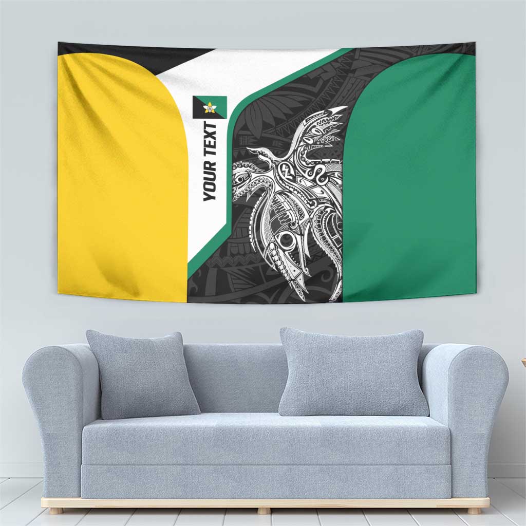Personalised PNG Enga Province Tapestry Bird of Paradise Tattoo Flag Motif LT9 - Polynesian Pride