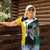 Personalised PNG Enga Province Women Polo Shirt Bird of Paradise Tattoo Flag Motif - Polynesian Pride