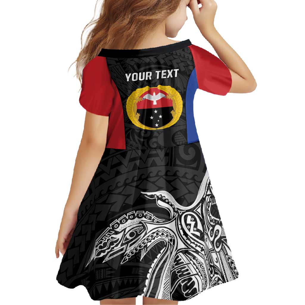 Personalised PNG Gulf Province Family Matching Off Shoulder Maxi Dress and Hawaiian Shirt Bird of Paradise Tattoo Flag Motif LT9 - Polynesian Pride