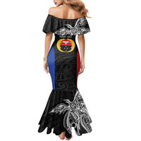 Personalised PNG Gulf Province Mermaid Dress Bird of Paradise Tattoo Flag Motif LT9 - Polynesian Pride