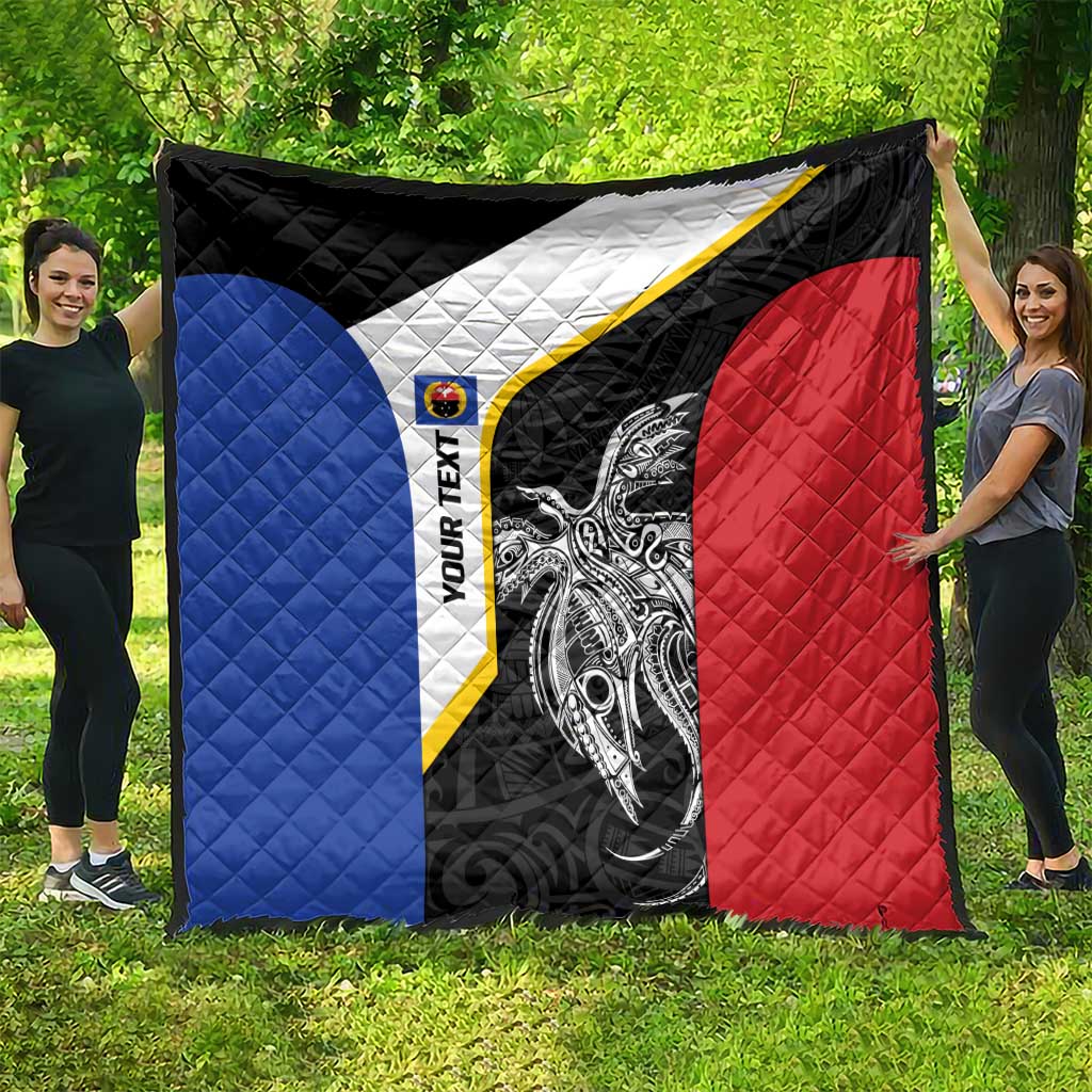 Personalised PNG Gulf Province Quilt Bird of Paradise Tattoo Flag Motif LT9 - Polynesian Pride