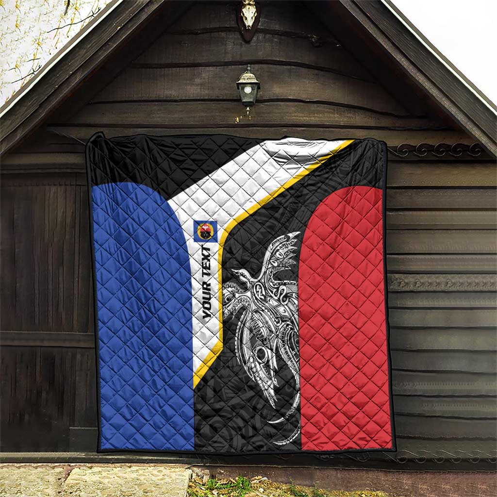 Personalised PNG Gulf Province Quilt Bird of Paradise Tattoo Flag Motif LT9 - Polynesian Pride