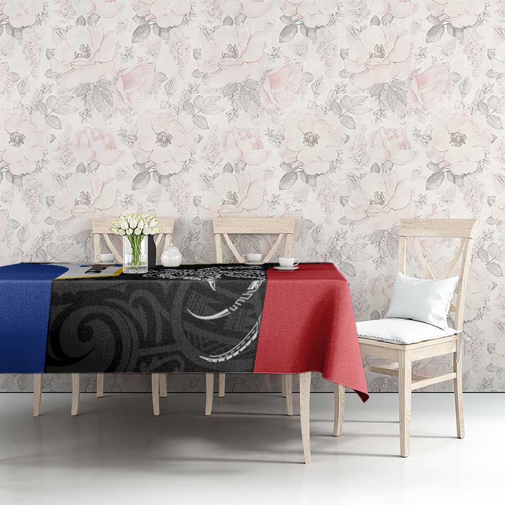 Personalised PNG Gulf Province Tablecloth Bird of Paradise Tattoo Flag Motif LT9 - Polynesian Pride