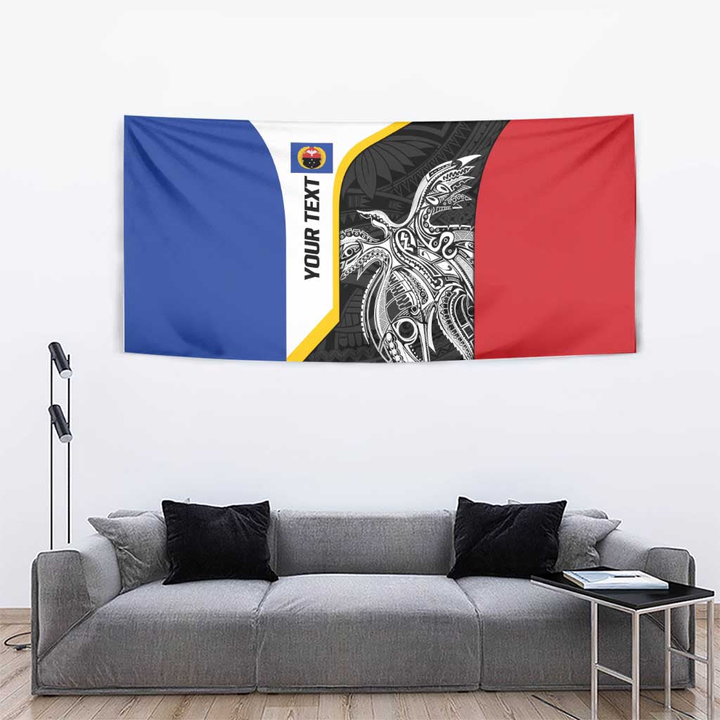 Personalised PNG Gulf Province Tapestry Bird of Paradise Tattoo Flag Motif LT9 - Polynesian Pride
