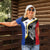 Personalised PNG Gulf Province Women Polo Shirt Bird of Paradise Tattoo Flag Motif - Polynesian Pride