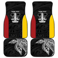 Personalised PNG Madang Province Car Mats Bird of Paradise Tattoo Flag Motif LT9 - Polynesian Pride