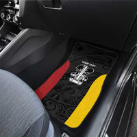 Personalised PNG Madang Province Car Mats Bird of Paradise Tattoo Flag Motif LT9 - Polynesian Pride