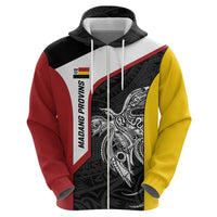 Personalised PNG Madang Province Hoodie Bird of Paradise Tattoo Flag Motif LT9 - Polynesian Pride