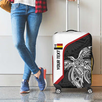 Personalised PNG Madang Province Luggage Cover Bird of Paradise Tattoo Flag Motif LT9 - Polynesian Pride
