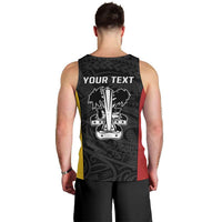 Personalised PNG Madang Province Men Tank Top Bird of Paradise Tattoo Flag Motif LT9 - Polynesian Pride