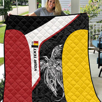 Personalised PNG Madang Province Quilt Bird of Paradise Tattoo Flag Motif LT9 Yellow - Polynesian Pride