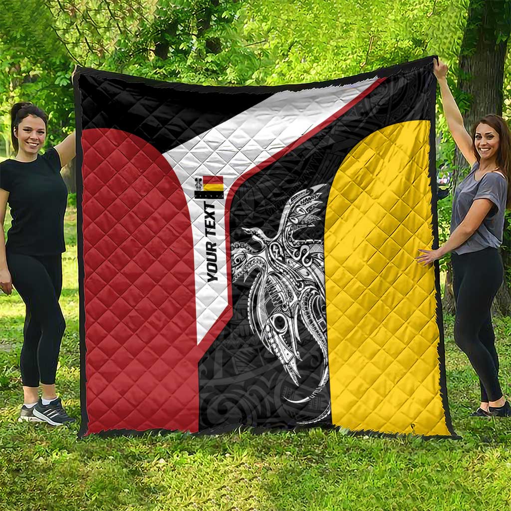 Personalised PNG Madang Province Quilt Bird of Paradise Tattoo Flag Motif LT9 - Polynesian Pride