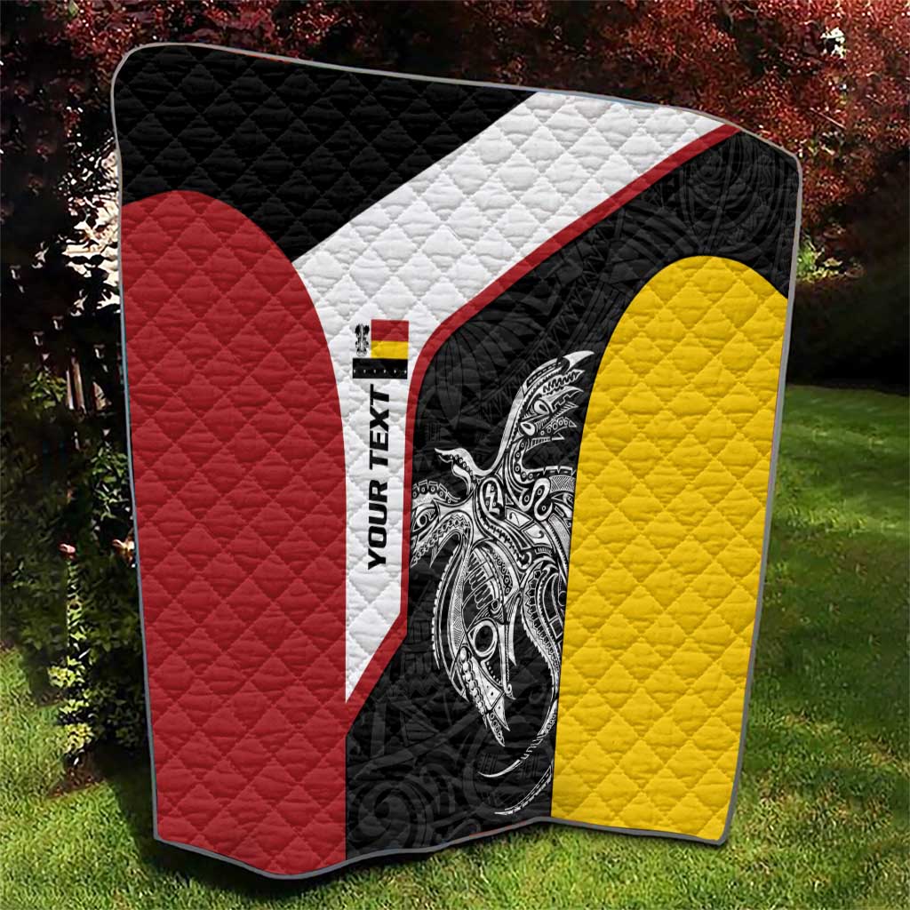 Personalised PNG Madang Province Quilt Bird of Paradise Tattoo Flag Motif LT9 - Polynesian Pride