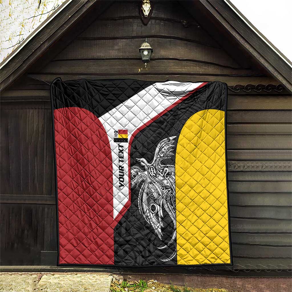 Personalised PNG Madang Province Quilt Bird of Paradise Tattoo Flag Motif LT9 - Polynesian Pride