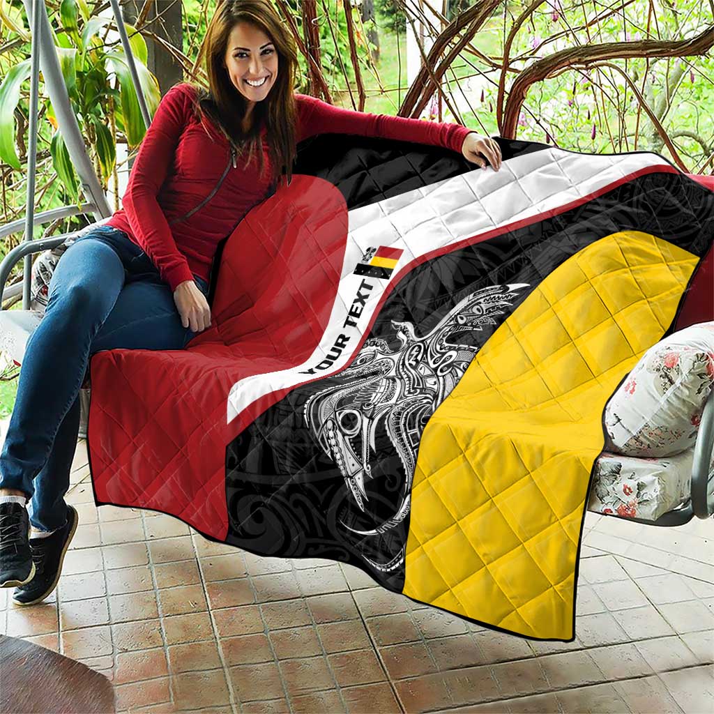 Personalised PNG Madang Province Quilt Bird of Paradise Tattoo Flag Motif LT9 - Polynesian Pride