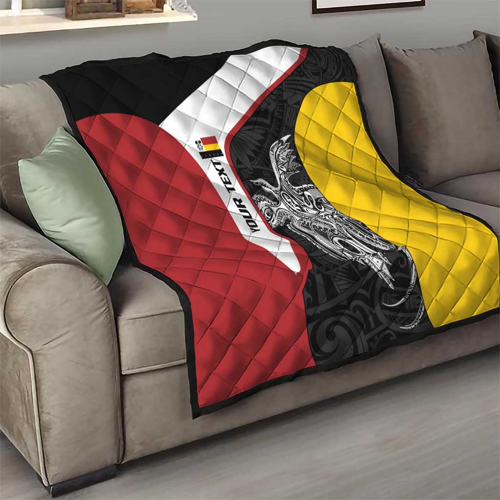 Personalised PNG Madang Province Quilt Bird of Paradise Tattoo Flag Motif LT9 - Polynesian Pride