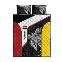 Personalised PNG Madang Province Quilt Bed Set Bird of Paradise Tattoo Flag Motif LT9 - Polynesian Pride