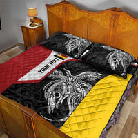 Personalised PNG Madang Province Quilt Bed Set Bird of Paradise Tattoo Flag Motif LT9 - Polynesian Pride