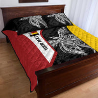 Personalised PNG Madang Province Quilt Bed Set Bird of Paradise Tattoo Flag Motif LT9 - Polynesian Pride