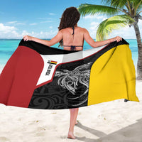 Personalised PNG Madang Province Sarong Bird of Paradise Tattoo Flag Motif LT9 - Polynesian Pride