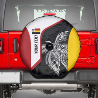 Personalised PNG Madang Province Spare Tire Cover Bird of Paradise Tattoo Flag Motif LT9 - Polynesian Pride