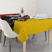 Personalised PNG Madang Province Tablecloth Bird of Paradise Tattoo Flag Motif LT9 - Polynesian Pride