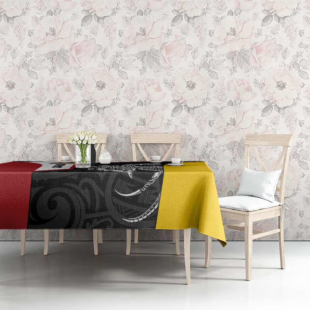 Personalised PNG Madang Province Tablecloth Bird of Paradise Tattoo Flag Motif LT9 - Polynesian Pride