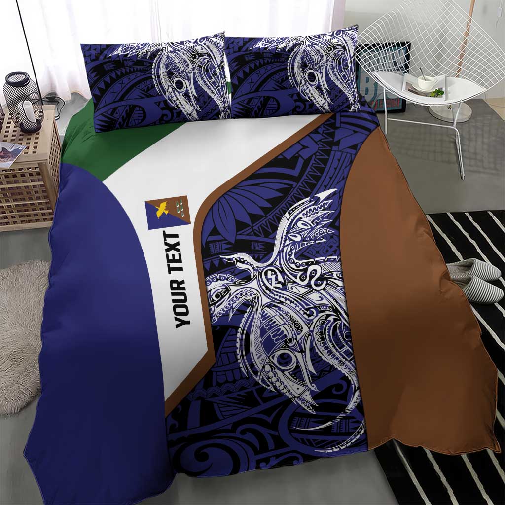 Personalised PNG Manus Province Bedding Set Bird of Paradise Tattoo Flag Motif LT9 - Polynesian Pride