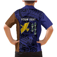 Personalised PNG Manus Province Family Matching Mermaid Dress and Hawaiian Shirt Bird of Paradise Tattoo Flag Motif LT9 - Polynesian Pride
