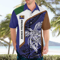 Personalised PNG Manus Province Hawaiian Shirt Bird of Paradise Tattoo Flag Motif LT9 - Polynesian Pride