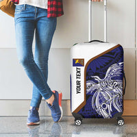 Personalised PNG Manus Province Luggage Cover Bird of Paradise Tattoo Flag Motif LT9 - Polynesian Pride