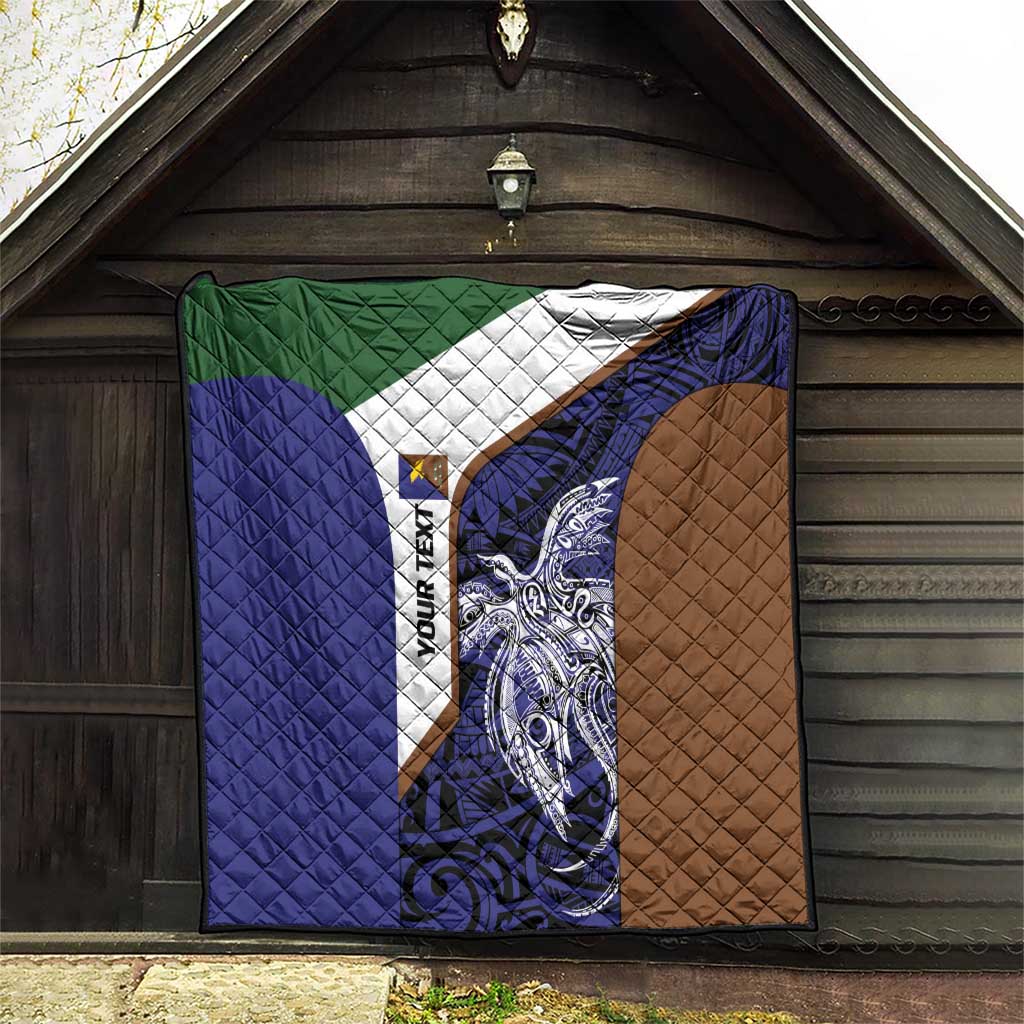 Personalised PNG Manus Province Quilt Bird of Paradise Tattoo Flag Motif LT9 - Polynesian Pride