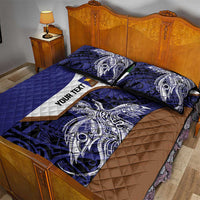 Personalised PNG Manus Province Quilt Bed Set Bird of Paradise Tattoo Flag Motif LT9 - Polynesian Pride