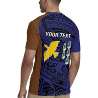 Personalised PNG Manus Province Rugby Jersey Bird of Paradise Tattoo Flag Motif LT9 - Polynesian Pride