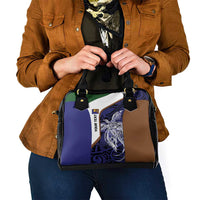 Personalised PNG Manus Province Shoulder Handbag Bird of Paradise Tattoo Flag Motif LT9 - Polynesian Pride