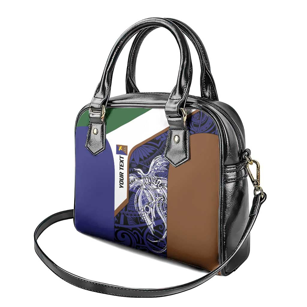 Personalised PNG Manus Province Shoulder Handbag Bird of Paradise Tattoo Flag Motif LT9 - Polynesian Pride